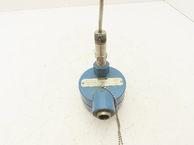 Rosemount 68 Temperature Sensor 12" Probe T51-TE-TW-6341 Explosion Proof Head