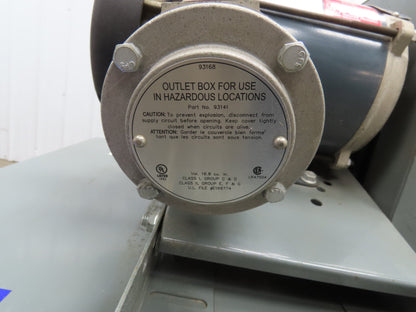 Cook 150SQN XP Inline Blower Fan 1800CFM 1/2Hp XPRF 115/230V 1Ph Belt Drive