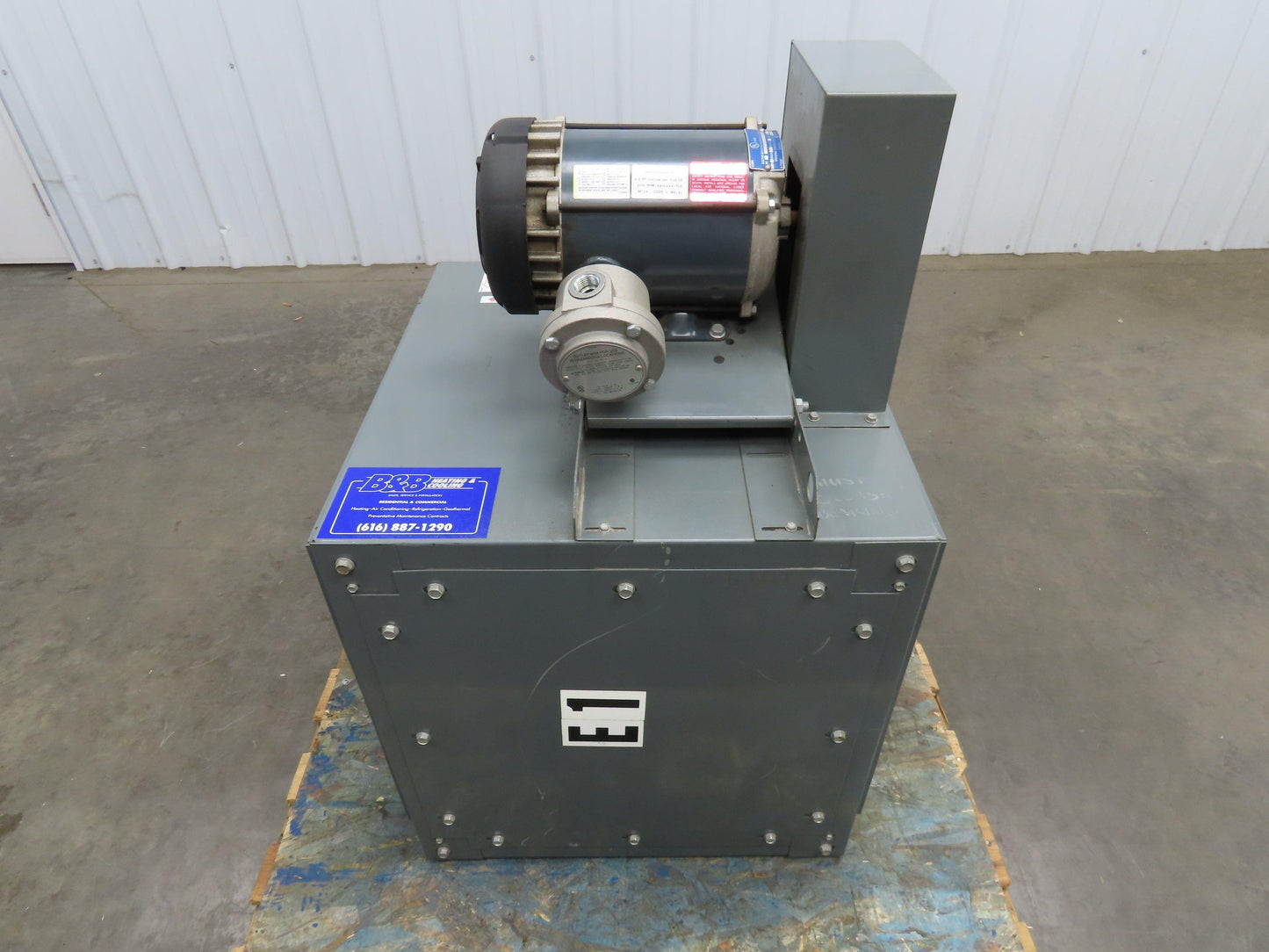 Cook 150SQN XP Inline Blower Fan 1800CFM 1/2Hp XPRF 115/230V 1Ph Belt Drive