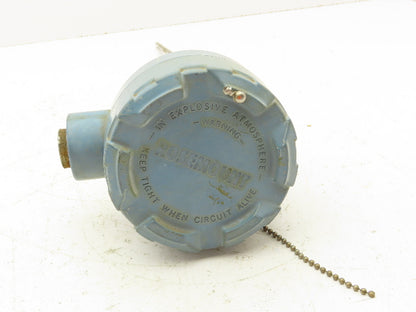 Rosemount 68 Temperature Sensor 12" Probe CF2-TE/TW-2345 Explosion Proof Head
