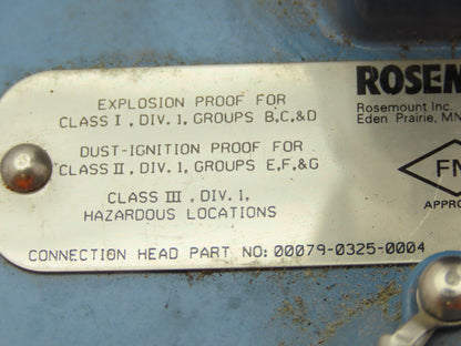 Rosemount 68 Temperature Sensor 18" Probe CM4-TE/TW-1329 Explosion Proof Head