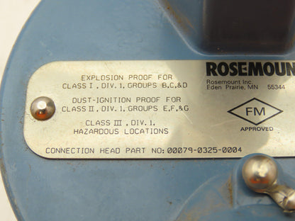 Rosemount 68 Temperature Sensor 8" Probe CM4-TE-1342 Explosion Proof Head
