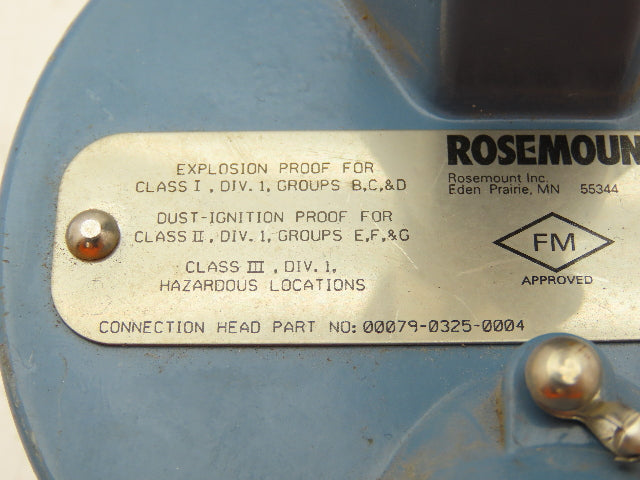 Rosemount 68 Temperature Sensor 8" Probe CM4-TE-1342 Explosion Proof Head