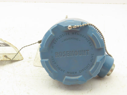 Rosemount 68 Temperature Sensor 8" Probe CM4-TE-1342 Explosion Proof Head