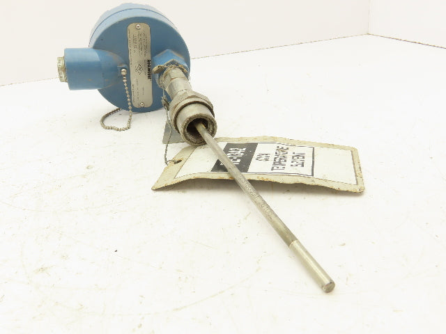 Rosemount 68 Temperature Sensor 8" Probe CM4-TE-1342 Explosion Proof Head