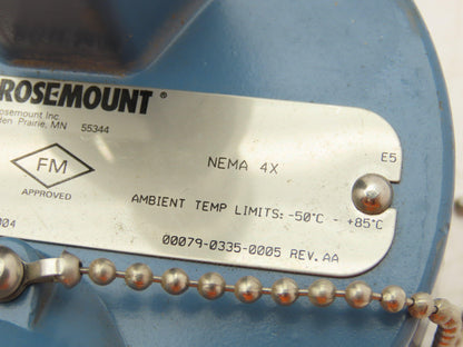 Rosemount 68 Temperature Sensor 8" Probe CM5-TE-1303 Explosion Proof Head