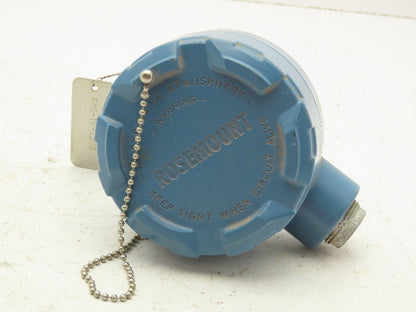 Rosemount 68 Temperature Sensor 8" Probe CM5-TE-1303 Explosion Proof Head