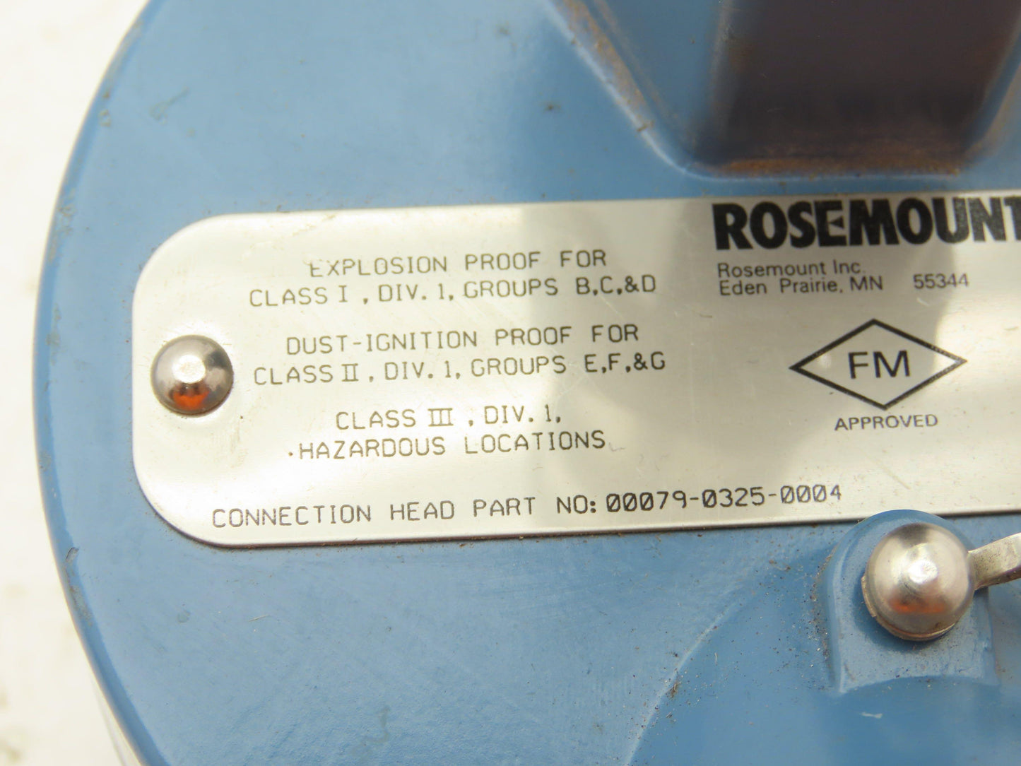 Rosemount 68 Temperature Sensor 8" Probe CM5-TE-1303 Explosion Proof Head