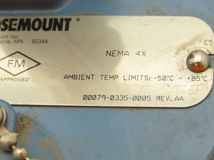 Rosemount 68 Temperature Sensor 8" Probe CM5-TE-1312 Explosion Proof Head