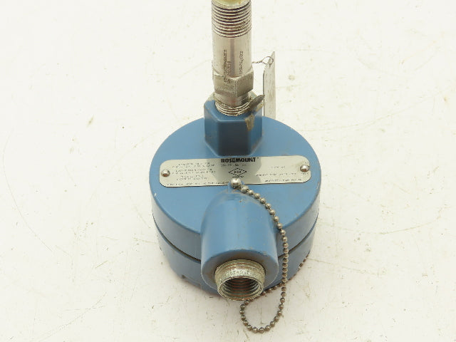 Rosemount 68 Temperature Sensor 8" Probe CM5-TE-1312 Explosion Proof Head
