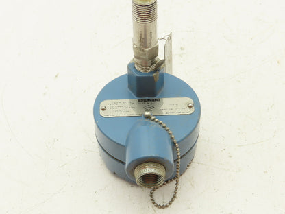 Rosemount 68 Temperature Sensor 8" Probe CM5-TE-1312 Explosion Proof Head