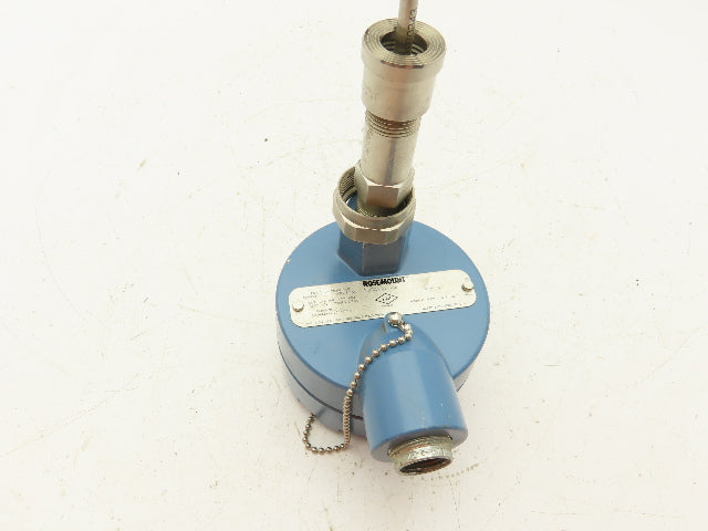 Rosemount 68 Temperature Sensor 12" Probe T54-TE/TW-6345 Explosion Proof Head