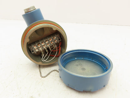 Rosemount 68 Temperature Sensor 12" Probe T54-TE/TW-6345 Explosion Proof Head