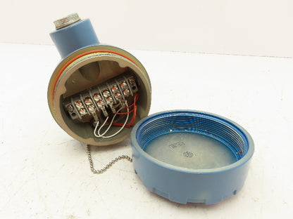 Rosemount 68 Temperature Sensor 12" Probe T54-TE/TW-6345 Explosion Proof Head