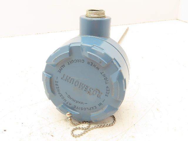 Rosemount 68 Temperature Sensor 12" Probe T54-TE/TW-6345 Explosion Proof Head