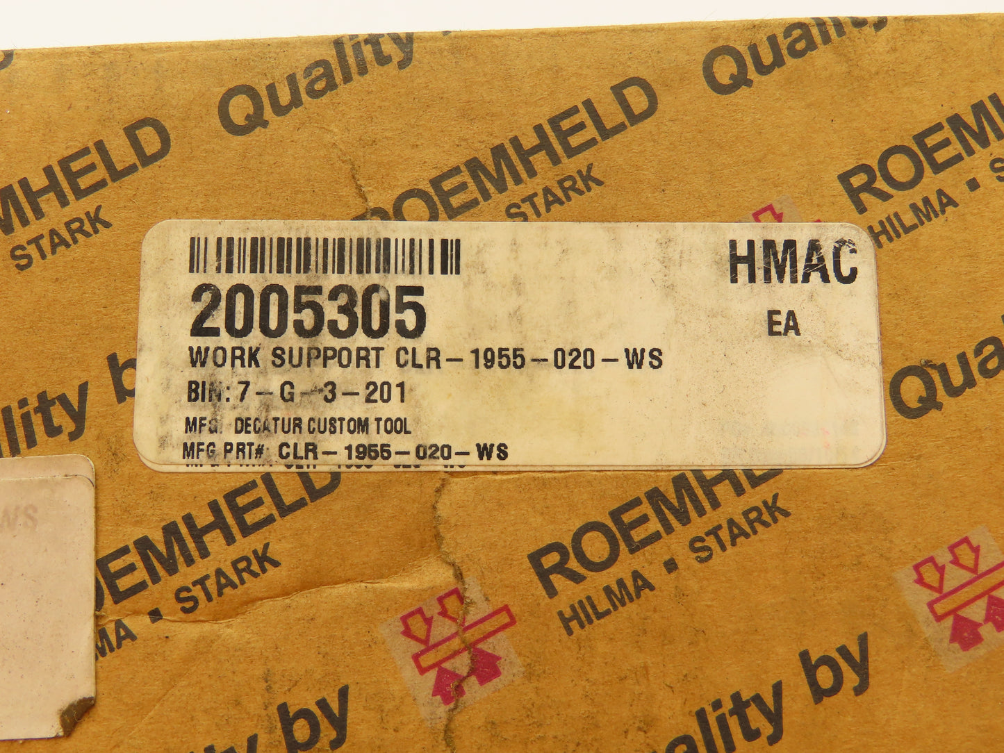 Roemheld 1955020 Threaded-body work support 500 Bar