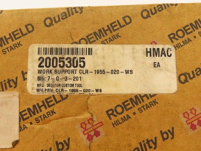 Roemheld 1955020 Threaded-body work support 500 Bar