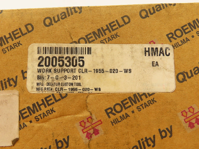 Roemheld 1955020 Threaded-body work support 500 Bar