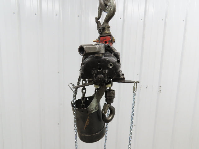 Aro 1/4 Ton 500lb Pneumatic Air Chain Hoist 7'8" Lift Travel Pull Chain