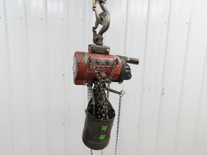 Aro 1/4 Ton 500lb Pneumatic Air Chain Hoist 7'8" Lift Travel Pull Chain