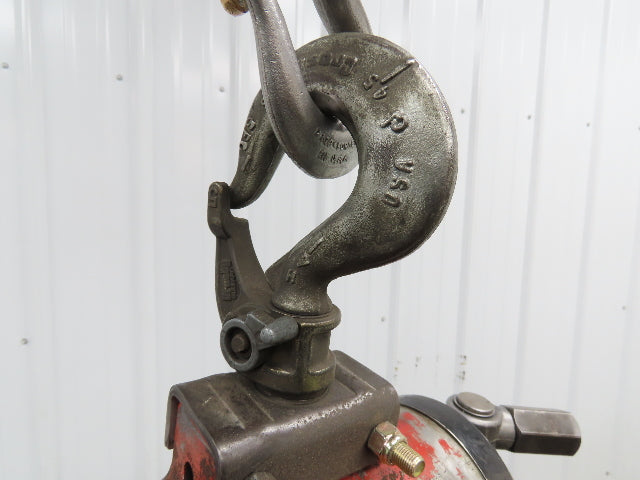 Aro 1/4 Ton 500lb Pneumatic Air Chain Hoist 7'8" Lift Travel Pull Chain