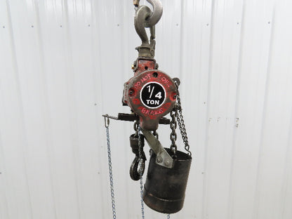 Aro 1/4 Ton 500lb Pneumatic Air Chain Hoist 7'8" Lift Travel Pull Chain