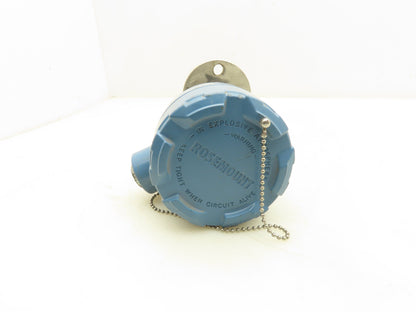 Rosemount 68 Temperature Sensor 1" Flanged Probe T51-TE/TW-6301 Explosion Proof