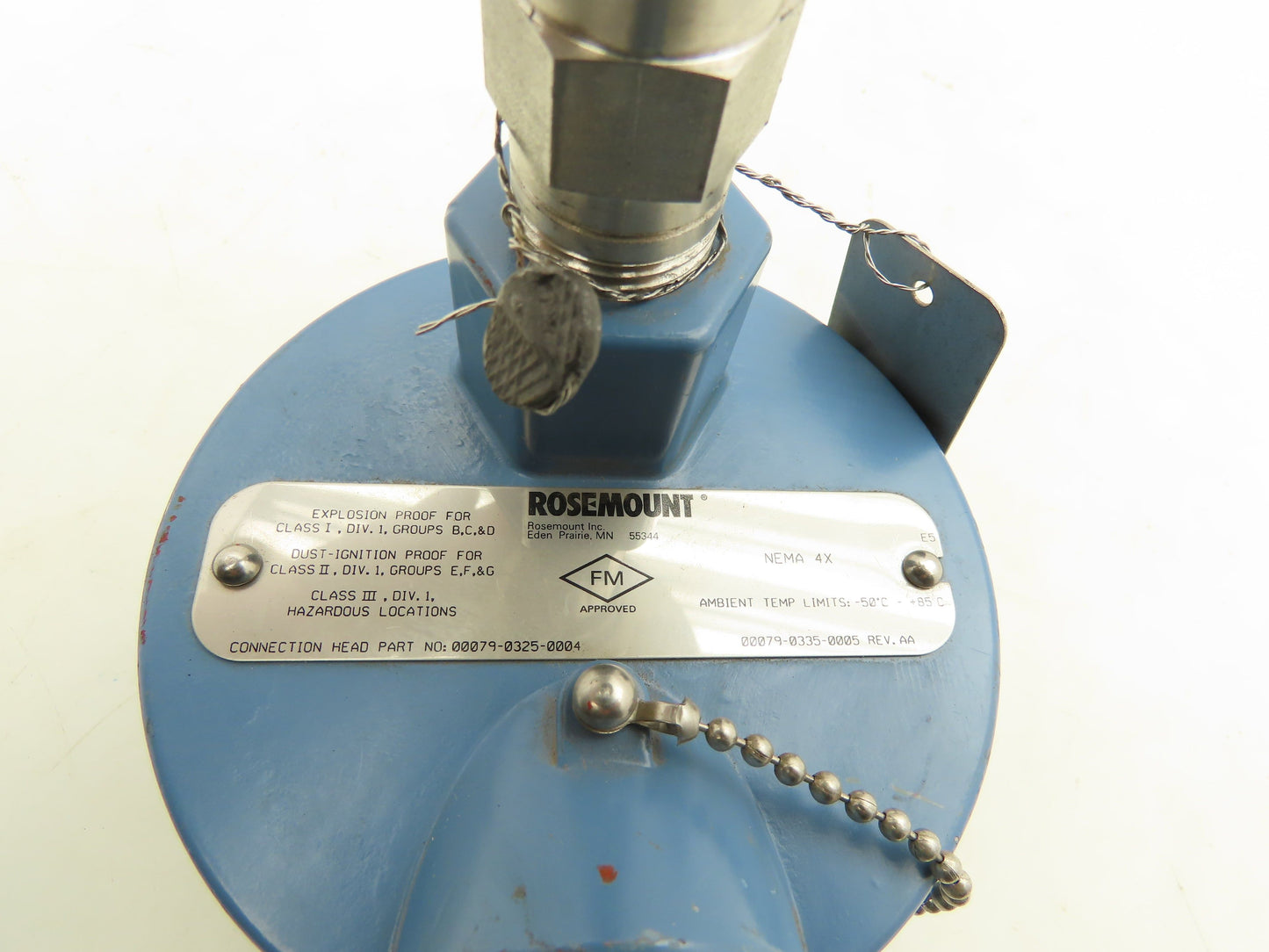 Rosemount 68 Temperature Sensor 1" Flanged Probe T51-TE/TW-6301 Explosion Proof