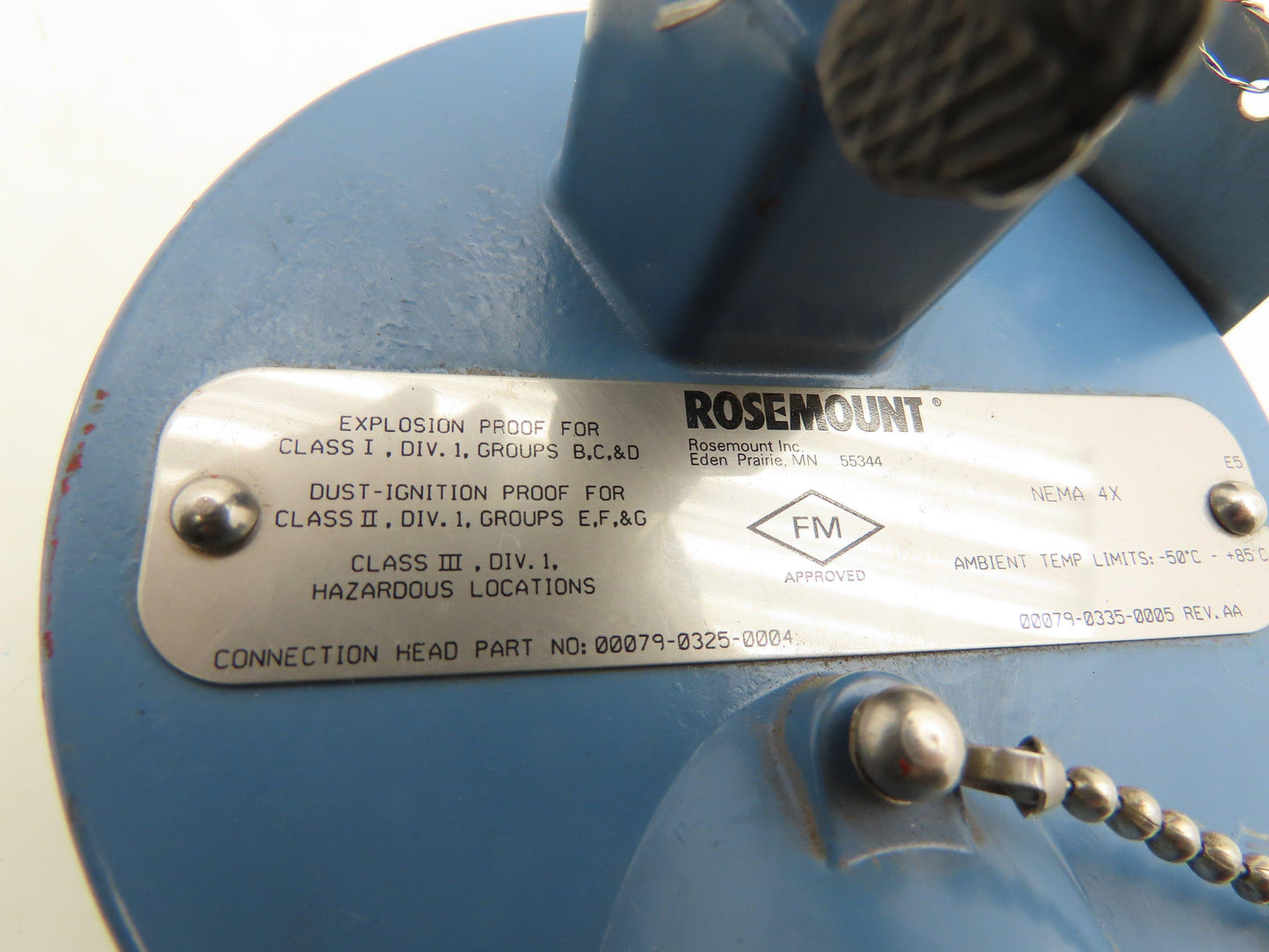 Rosemount 68 Temperature Sensor 1" Flanged Probe T51-TE/TW-6301 Explosion Proof