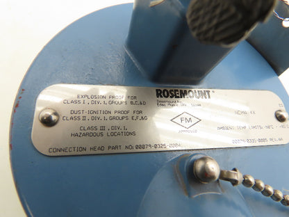 Rosemount 68 Temperature Sensor 1" Flanged Probe T51-TE/TW-6301 Explosion Proof