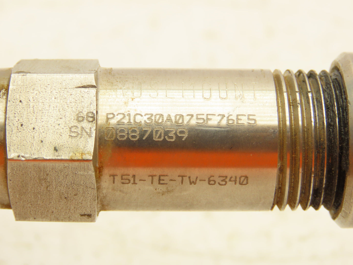 Rosemount 68 Temperature Sensor 1" Flanged Probe T51-TE/TW-6340 Explosion Proof