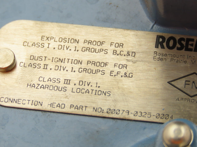 Rosemount 68 Temperature Sensor 1" Flanged Probe T51-TE/TW-6340 Explosion Proof