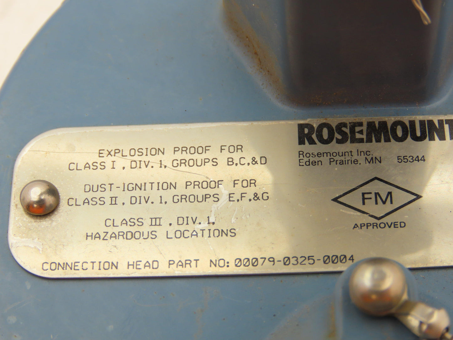 Rosemount 68 Temperature Sensor 1" Flanged Probe CF4-TE/TW-3321 Explosion Proof