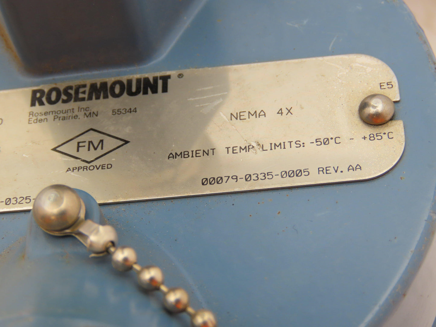 Rosemount 68 Temperature Sensor 1" Flanged Probe CF4-TE/TW-3321 Explosion Proof