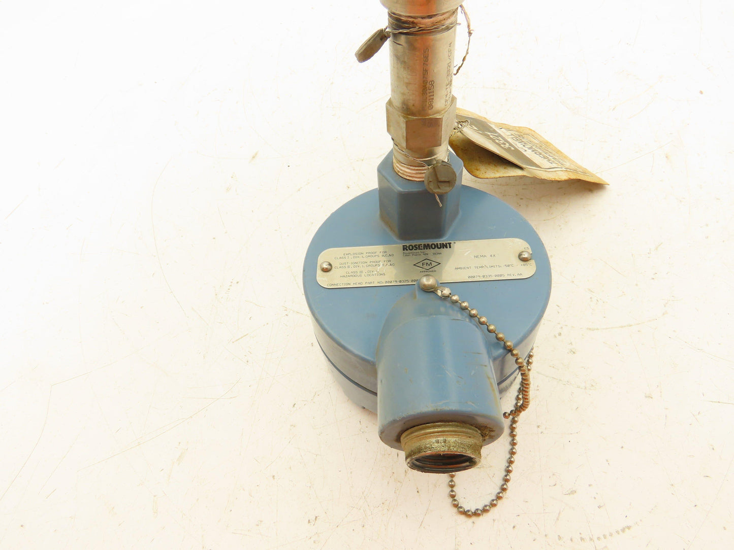 Rosemount 68 Temperature Sensor 1" Flanged Probe CF4-TE/TW-3321 Explosion Proof