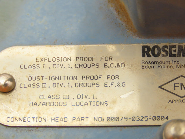 Rosemount 68 Temperature Sensor 1" Flanged Probe CF5-TE/TW-3313 Explosion Proof