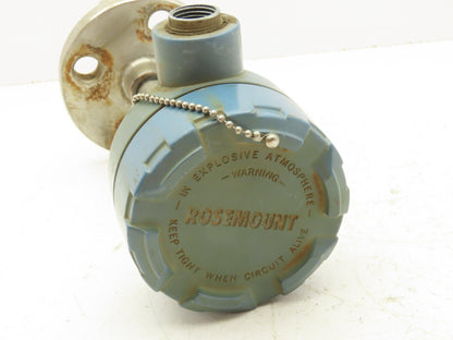 Rosemount 68 Temperature Sensor 1" Flanged Probe CF5-TE/TW-3313 Explosion Proof