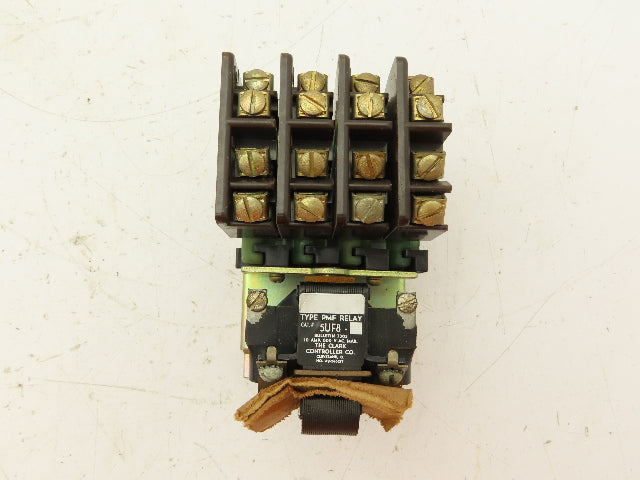 Clark 5UF8-76 AC Relay Type PMF 110/120V Duplex Pole 8 NO 4 Pole