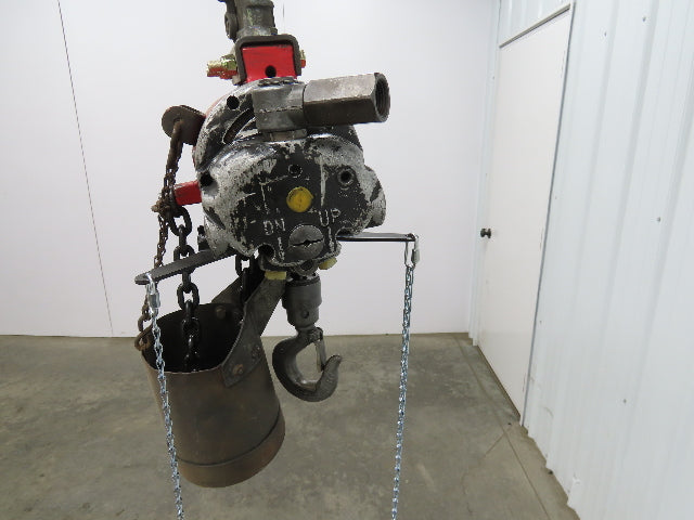 Aro R 1/4 Ton 500lb Pneumatic Air Chain Hoist 7'9" Lift Travel Pull Chain