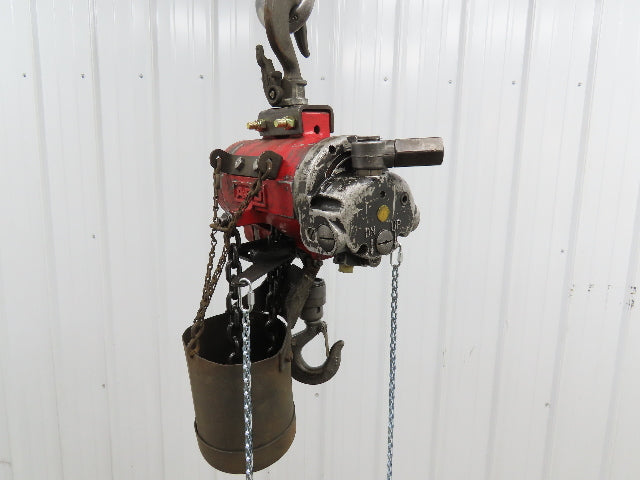 Aro R 1/4 Ton 500lb Pneumatic Air Chain Hoist 7'9" Lift Travel Pull Chain
