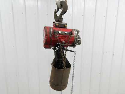 Aro R 1/4 Ton 500lb Pneumatic Air Chain Hoist 7'9" Lift Travel Pull Chain