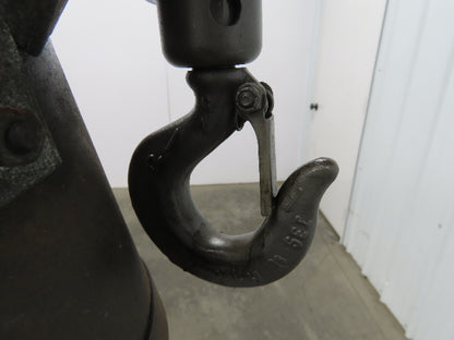 Aro R 1/4 Ton 500lb Pneumatic Air Chain Hoist 7'9" Lift Travel Pull Chain