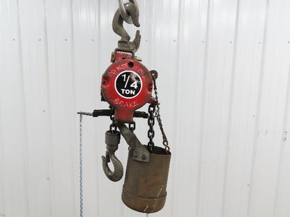 Aro R 1/4 Ton 500lb Pneumatic Air Chain Hoist 7'9" Lift Travel Pull Chain