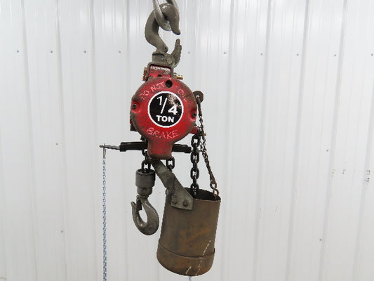 Aro R 1/4 Ton 500lb Pneumatic Air Chain Hoist 7'9" Lift Travel Pull Chain