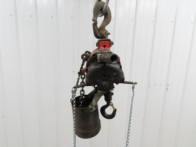 Aro 1/4 Ton 500lb Pneumatic Air Chain Hoist 7'7" Lift Travel Pull Chain
