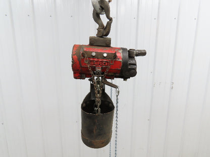 Aro 1/4 Ton 500lb Pneumatic Air Chain Hoist 7'7" Lift Travel Pull Chain