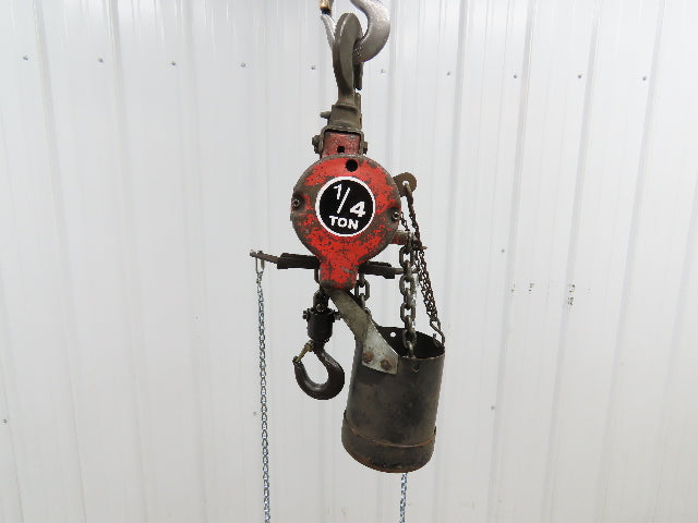 Aro 1/4 Ton 500lb Pneumatic Air Chain Hoist 7'7" Lift Travel Pull Chain