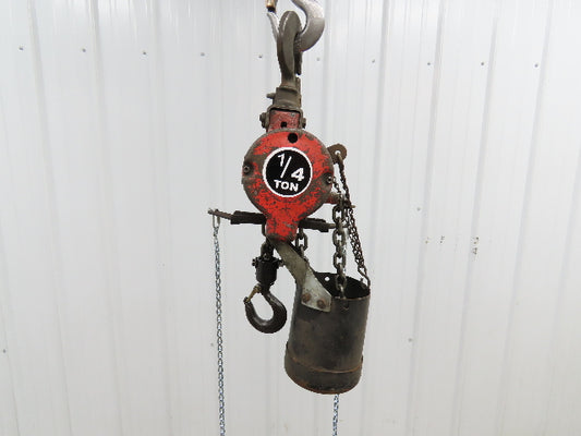 Aro 1/4 Ton 500lb Pneumatic Air Chain Hoist 7'7" Lift Travel Pull Chain