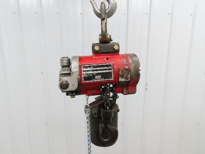 Aro R 1/4 Ton 500lb Pneumatic Air Chain Hoist 7'10" Lift Travel Pull Chain