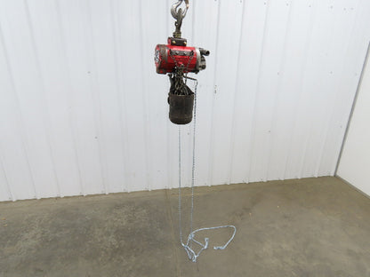 Aro R 1/4 Ton 500lb Pneumatic Air Chain Hoist 7'10" Lift Travel Pull Chain